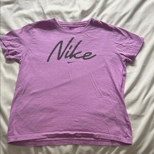 Nike Lavender Tee with Black Logo
